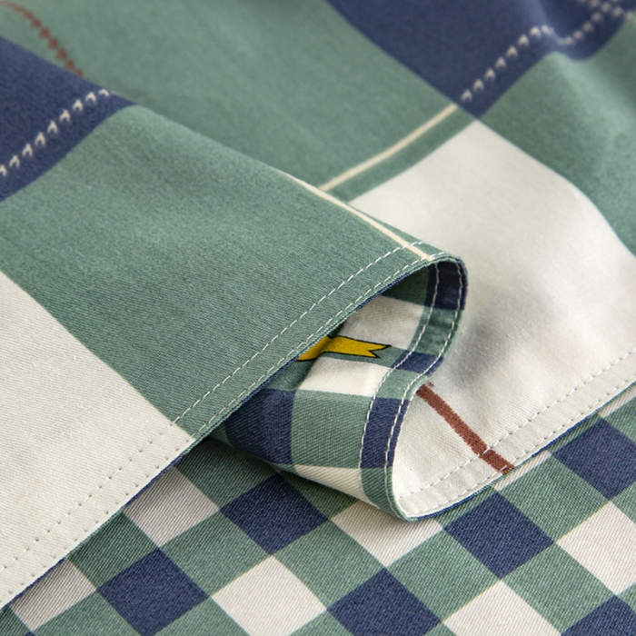 91家纺网 家纺一手货源 找家纺 乐旗 2023新款13372全棉三件套 宝利格-绿