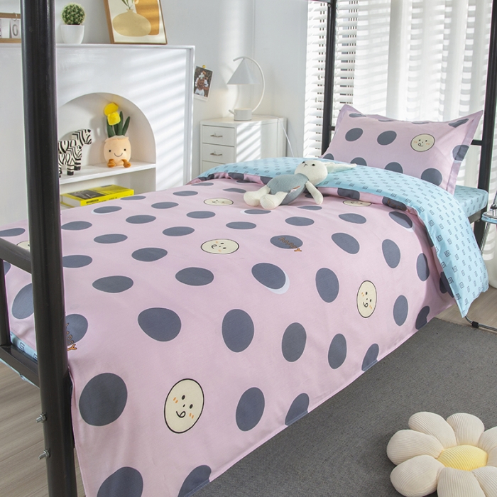 91家纺网 家纺一手货源 找家纺 乐旗 2023新款13372全棉三件套 波点