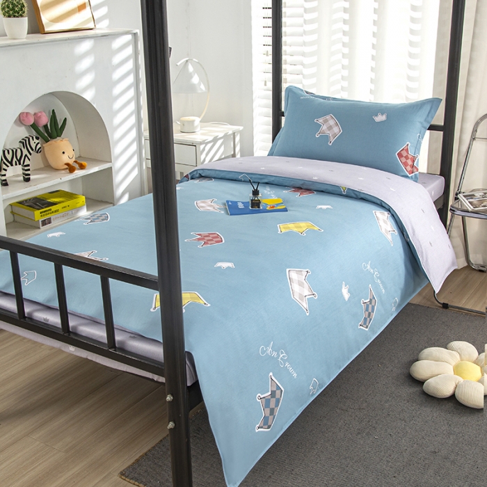 91家纺网 家纺一手货源 找家纺 乐旗 2023新款13372全棉三件套 皇冠假日