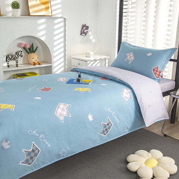 91家纺网 家纺一手货源 找家纺 乐旗 2023新款13372全棉三件套 皇冠假日