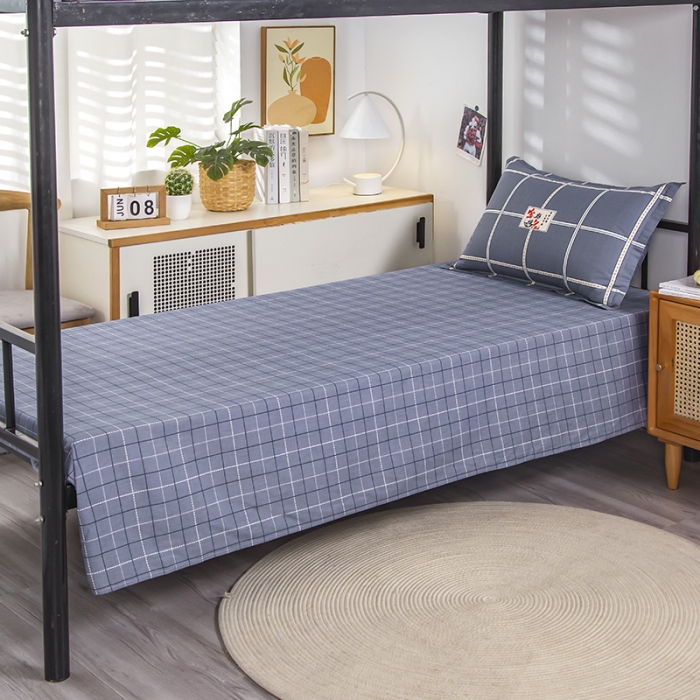 91家纺网 家纺一手货源 找家纺 乐旗 2023新款13372全棉三件套 金榜题名-灰