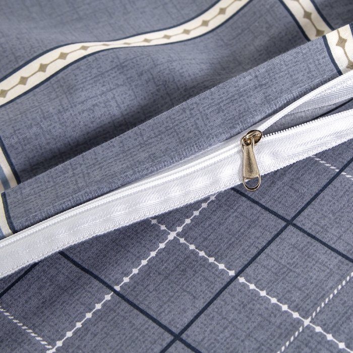 91家纺网 家纺一手货源 找家纺 乐旗 2023新款13372全棉三件套 金榜题名-灰