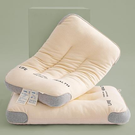 91家纺网 家纺一手货源 找家纺 贵夫人 2023新款HEALTH日本山形针织护颈枕 米色