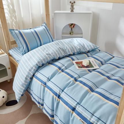 91家纺网 家纺一手货源 找家纺 晶缦家纺 2023新款全棉13372印花三件套 欧丽蓝