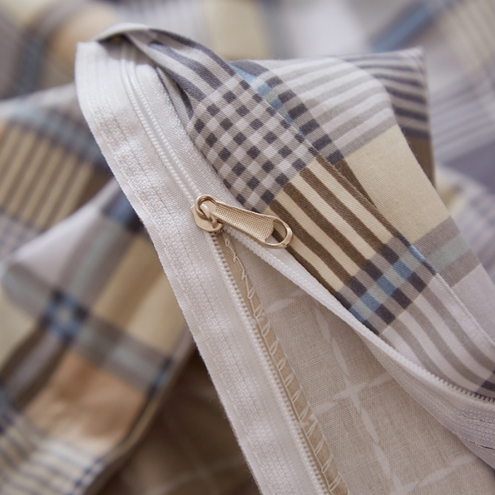 91家纺网 家纺一手货源 找家纺 晶缦家纺 2023新款全棉13372印花三件套 朗阁咖