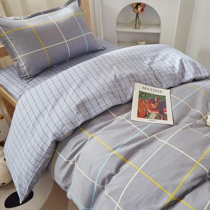 晶缦家纺 2023新款全棉13372印花三件套 零度灰