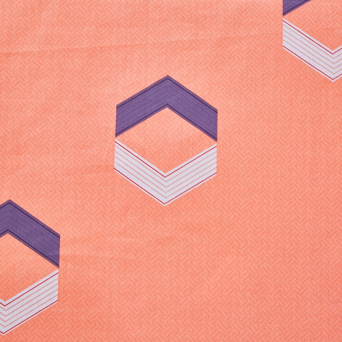 91家纺网 家纺一手货源 找家纺 晶缦家纺 2023新款全棉13372印花三件套 平行空间桔