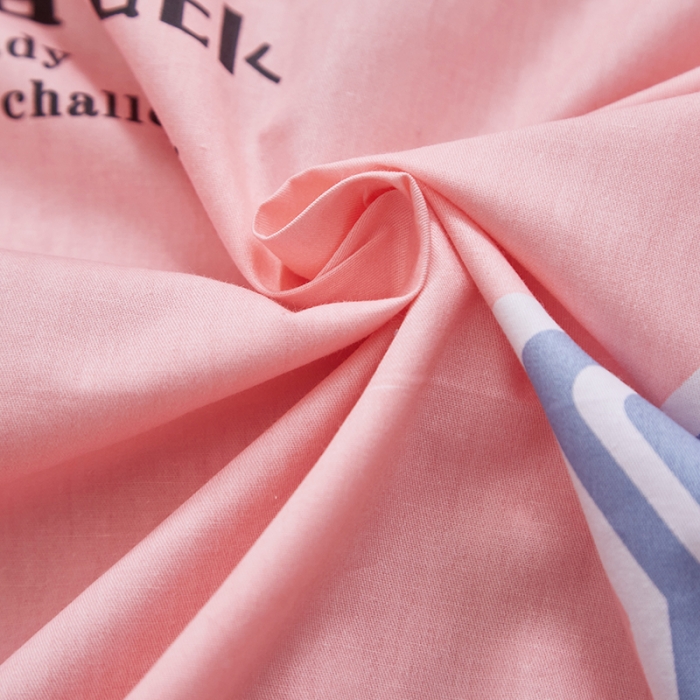 91家纺网 家纺一手货源 找家纺 晶缦家纺 2023新款全棉13372印花三件套 小星星粉