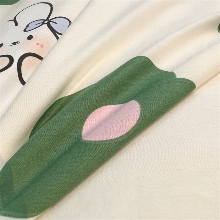 91家纺网 家纺一手货源 找家纺 HL原创 2023新款学生季宿舍套件三件套 欢乐兔