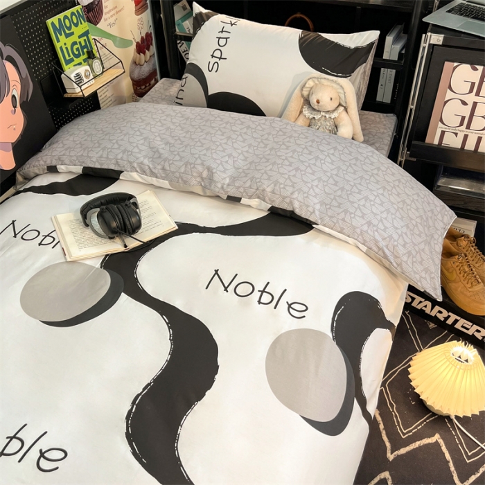 91家纺网 家纺一手货源 找家纺 HL原创 2023新款学生季宿舍套件三件套 简爱