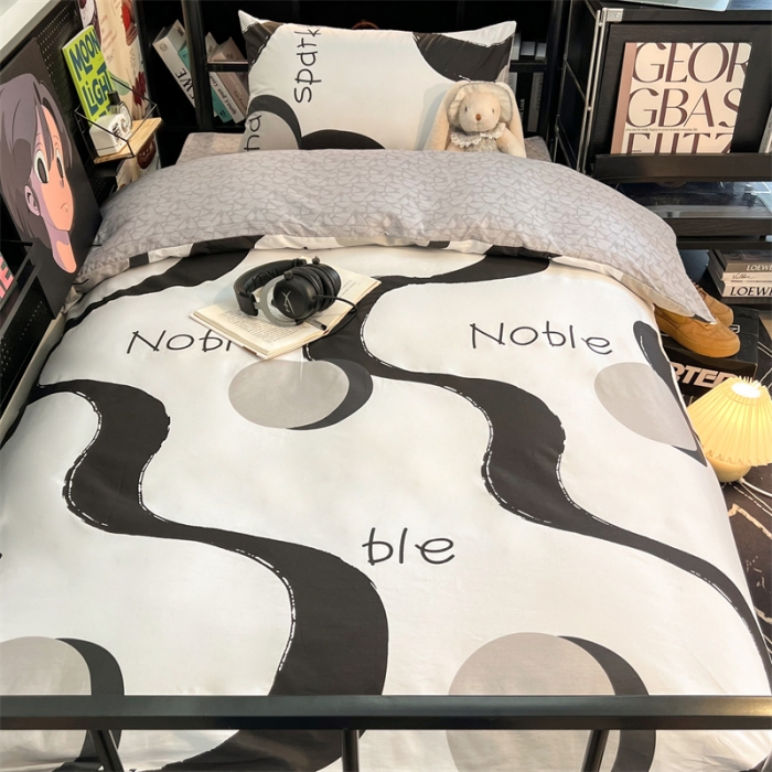 91家纺网 家纺一手货源 找家纺 HL原创 2023新款学生季宿舍套件三件套 简爱