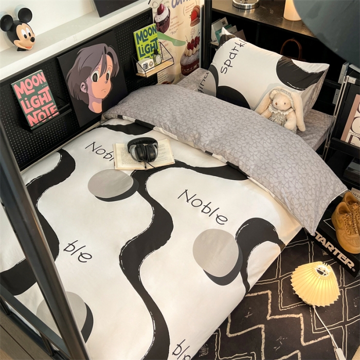 91家纺网 家纺一手货源 找家纺 HL原创 2023新款学生季宿舍套件三件套 简爱