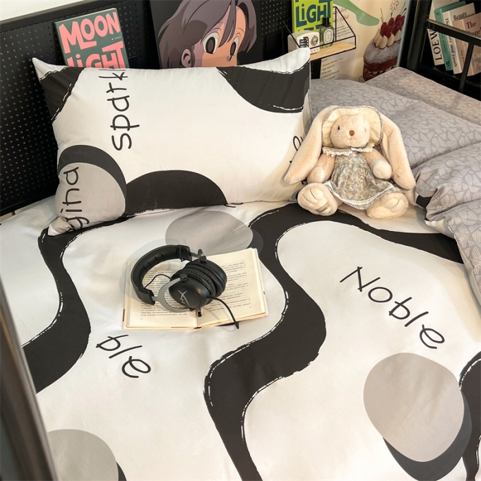 91家纺网 家纺一手货源 找家纺 HL原创 2023新款学生季宿舍套件三件套 简爱