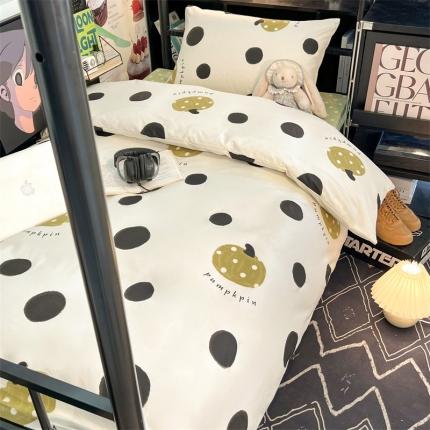 HL原创 2023新款学生季宿舍套件三件套 小南瓜-奶白