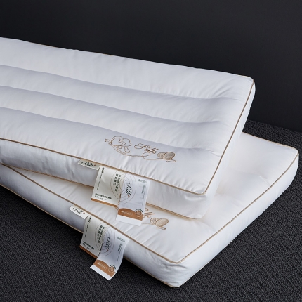 （总）乐可 2023新款全棉低平蚕丝枕 枕头枕芯