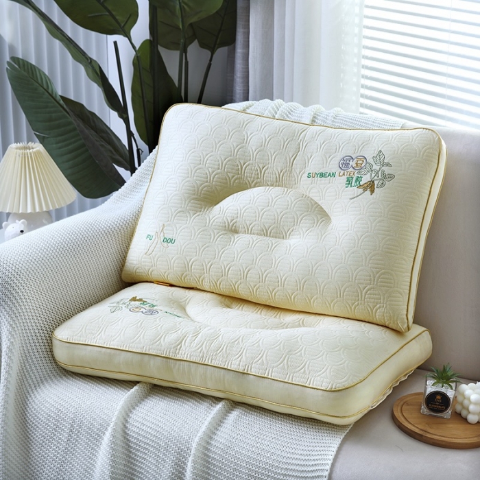 91家纺网 家纺一手货源 找家纺 （总）拾光 2023新款立体乳胶福豆柔软云感枕芯