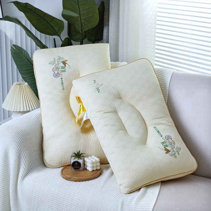 91家纺网 家纺一手货源 找家纺 （总）拾光 2023新款立体乳胶福豆柔软云感枕芯