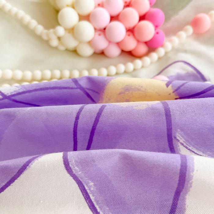 91家纺网 家纺一手货源 找家纺 桃子 2023新款ins小清新碎花卡通纯棉系列四件套 棉-春日梦境