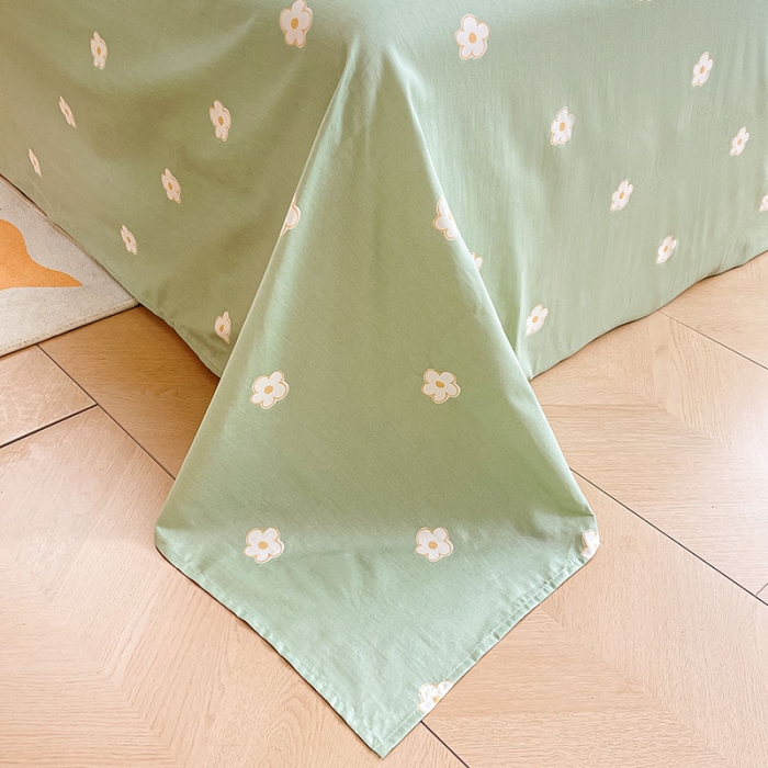 91家纺网 家纺一手货源 找家纺 桃子 2023新款ins小清新碎花卡通纯棉系列四件套 棉-春日梦境