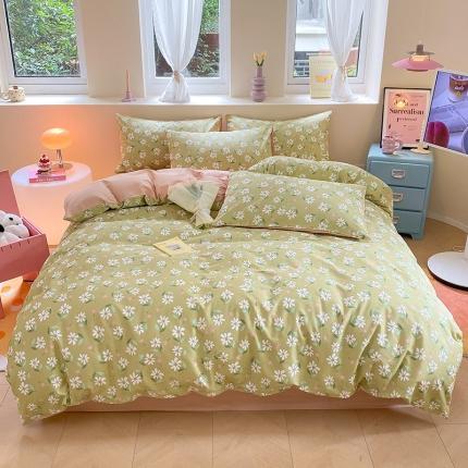 桃子 2023新款ins小清新碎花卡通纯棉系列四件套 棉-椿野