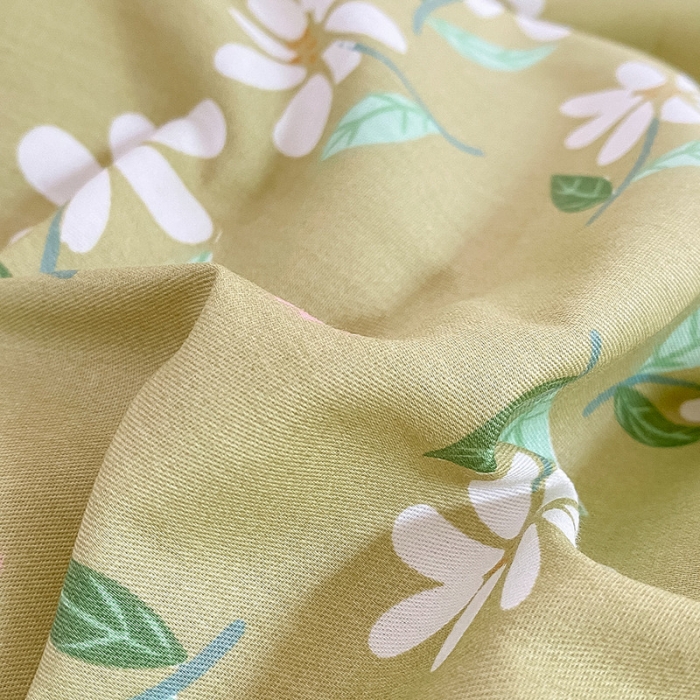 91家纺网 家纺一手货源 找家纺 桃子 2023新款ins小清新碎花卡通纯棉系列四件套 棉-椿野