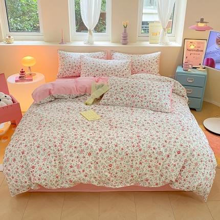 桃子 2023新款ins小清新碎花卡通纯棉系列四件套 棉-茉拉