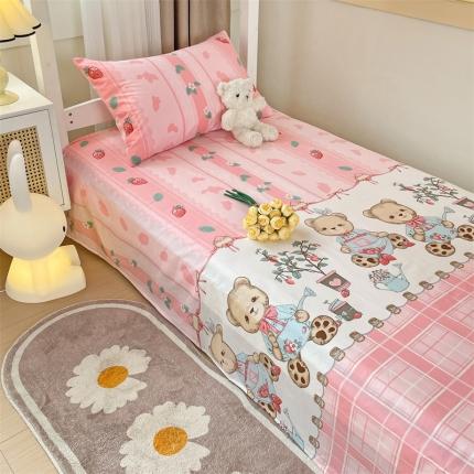 91家纺网 家纺一手货源 找家纺 （总）名兮 2023新款全棉学生上下铺床单