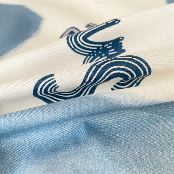 91家纺网 家纺一手货源 找家纺 名兮 2023新款全棉学生上下铺床单 波波熊