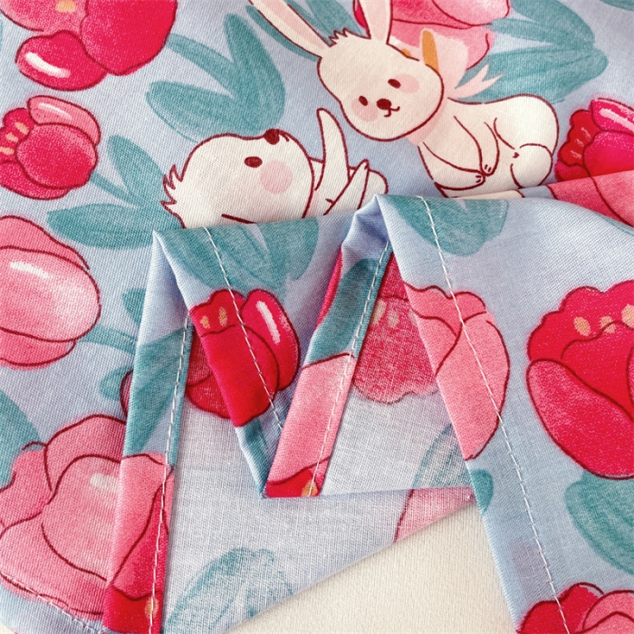 91家纺网 家纺一手货源 找家纺 名兮 2023新款全棉学生上下铺床单 秘密花园