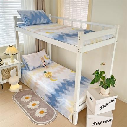 名兮 2023新款全棉学生上下铺床单 星辰入梦