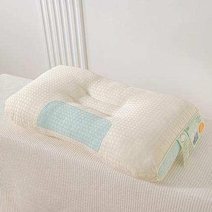 91家纺网 家纺一手货源 找家纺 总 织布人2023新款A类针织提花云朵舒适护颈按摩SPA枕头48*74