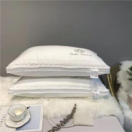 （总）她喜爱枕芯枕头 2023新款赫本高端蕾丝皇冠烫钻枕芯