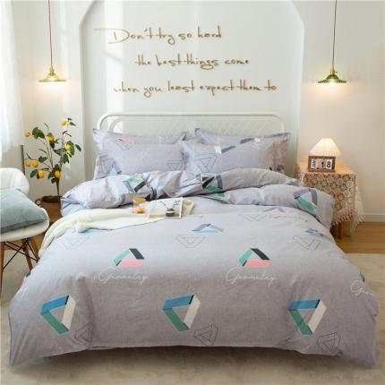 91家纺网 家纺一手货源 找家纺 （总）鑫缘2025直播爆款印花植物羊绒加厚磨毛四件套1.2米学生三件套