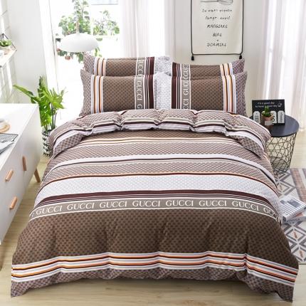 91家纺网 家纺一手货源 找家纺 （总）鑫缘2025直播爆款印花植物羊绒加厚磨毛四件套1.2米学生三件套