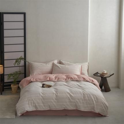 91家纺网 家纺一手货源 找家纺 (总) 安莱生活 2023爆款水洗棉提花花漾基础款四件套