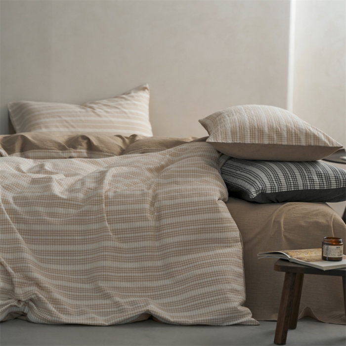 91家纺网 家纺一手货源 找家纺 (总) 安莱生活 2023爆款水洗棉提花花漾基础款四件套