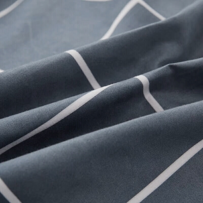 91家纺网 家纺一手货源 找家纺 鑫缘2025新款印花植物羊绒加厚磨毛四件套1.2米学生三件套 大胡子