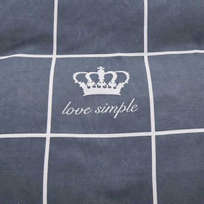 91家纺网 家纺一手货源 找家纺 鑫缘2025新款印花植物羊绒加厚磨毛四件套1.2米学生三件套 大胡子