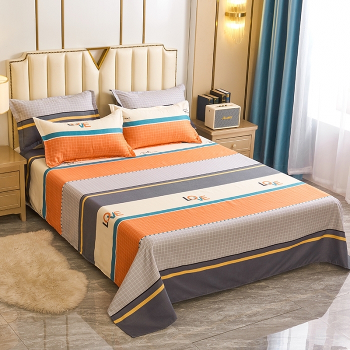 91家纺网 家纺一手货源 找家纺 鑫缘2025新款印花植物羊绒加厚磨毛四件套1.2米学生三件套 放飞梦想