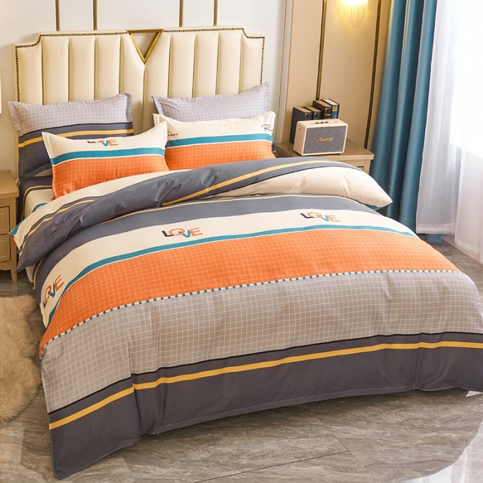 91家纺网 家纺一手货源 找家纺 鑫缘2025新款印花植物羊绒加厚磨毛四件套1.2米学生三件套 放飞梦想