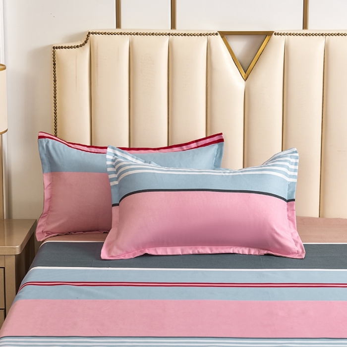 91家纺网 家纺一手货源 找家纺 鑫缘2025新款印花植物羊绒加厚磨毛四件套1.2米学生三件套 加尔文