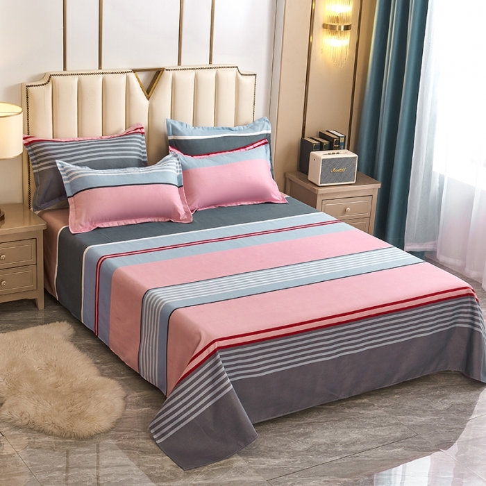 91家纺网 家纺一手货源 找家纺 鑫缘2025新款印花植物羊绒加厚磨毛四件套1.2米学生三件套 加尔文