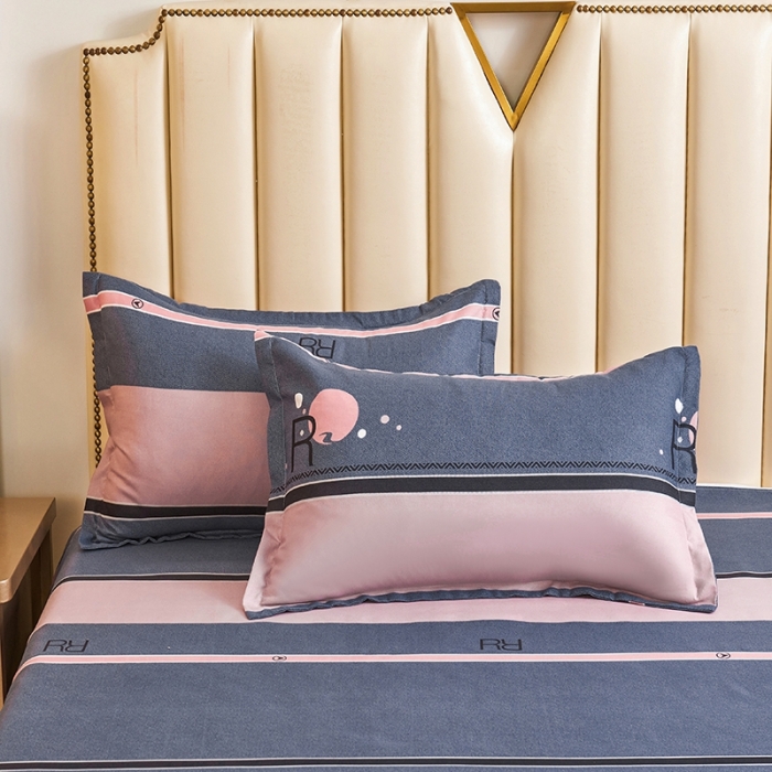 91家纺网 家纺一手货源 找家纺 鑫缘2025新款印花植物羊绒加厚磨毛四件套1.2米学生三件套 克里芬