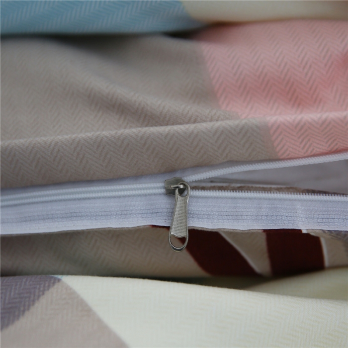 91家纺网 家纺一手货源 找家纺 鑫缘2025新款印花植物羊绒加厚磨毛四件套1.2米学生三件套 双子兔