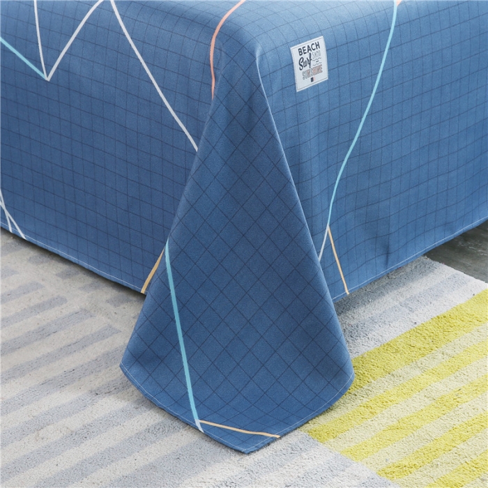 91家纺网 家纺一手货源 找家纺 鑫缘2025新款印花植物羊绒加厚磨毛四件套1.2米学生三件套 自由风格