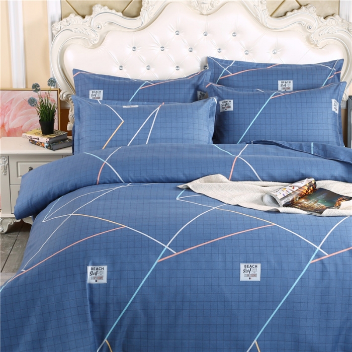 91家纺网 家纺一手货源 找家纺 鑫缘2025新款印花植物羊绒加厚磨毛四件套1.2米学生三件套 自由风格