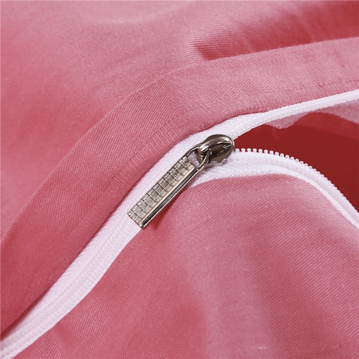 91家纺网 家纺一手货源 找家纺 福丽莱家纺  2023新款贡缎提花床裙四件套（夹棉）花团锦簇-粉玉