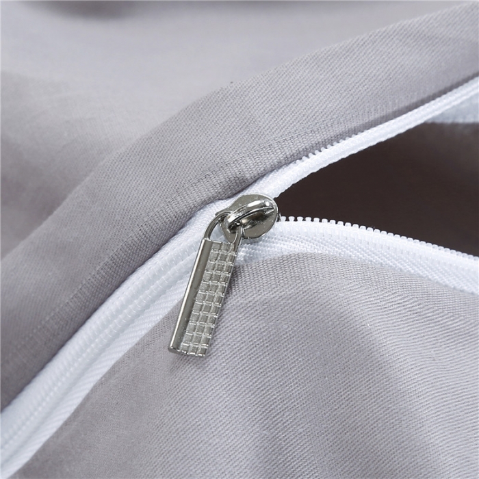 91家纺网 家纺一手货源 找家纺 福丽莱家纺  2023新款贡缎提花床裙四件套（夹棉）花团锦簇-银灰