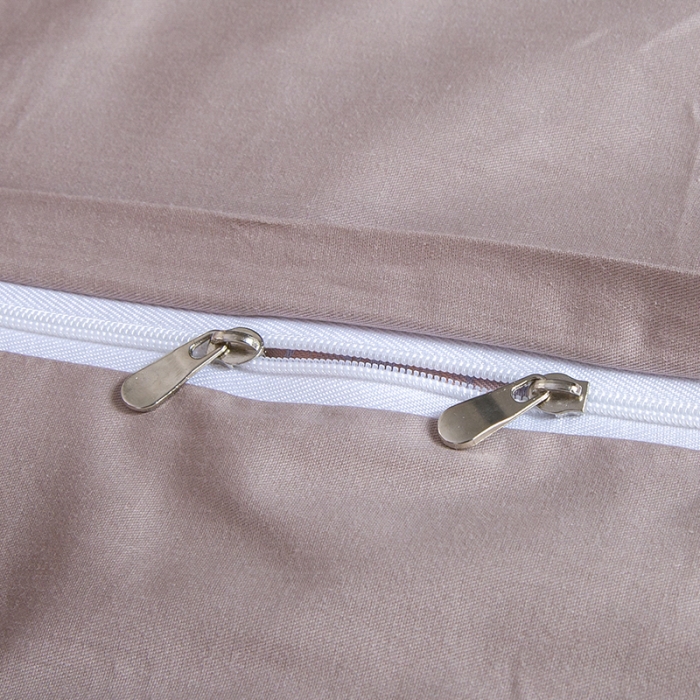 91家纺网 家纺一手货源 找家纺 福丽莱家纺  2023新款贡缎提花床裙四件套（夹棉）克里斯娜-银灰