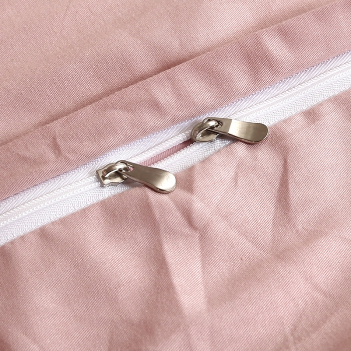 91家纺网 家纺一手货源 找家纺 福丽莱家纺  2023新款贡缎提花床裙四件套（夹棉）琳尚-珊瑚粉